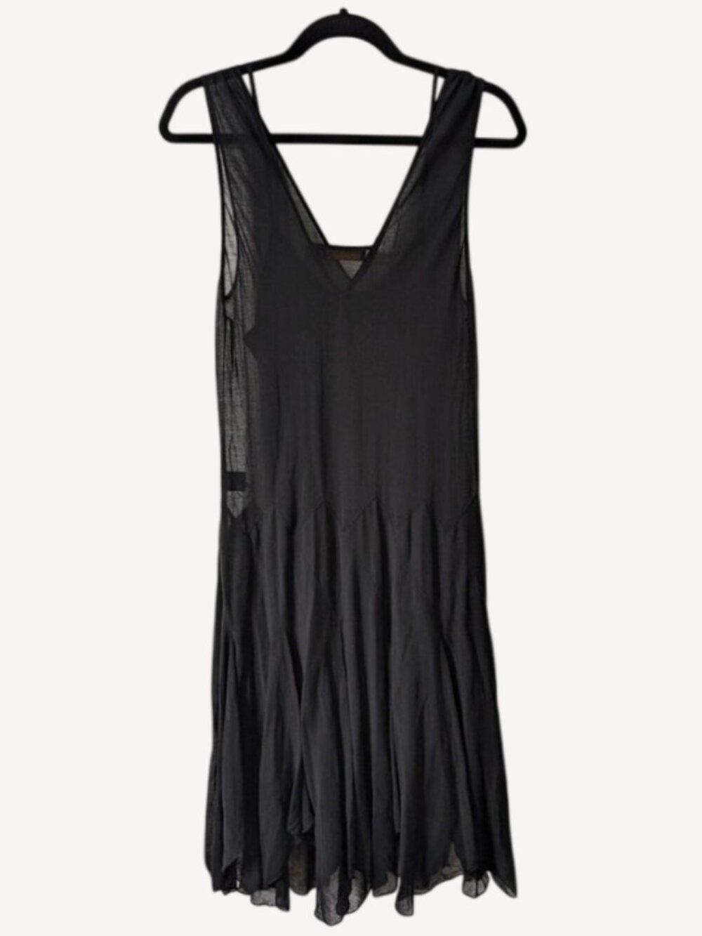 Like New Polo Ralph Lauren Sleeveless V-Neck Dress Black M - Picture 6 of 9